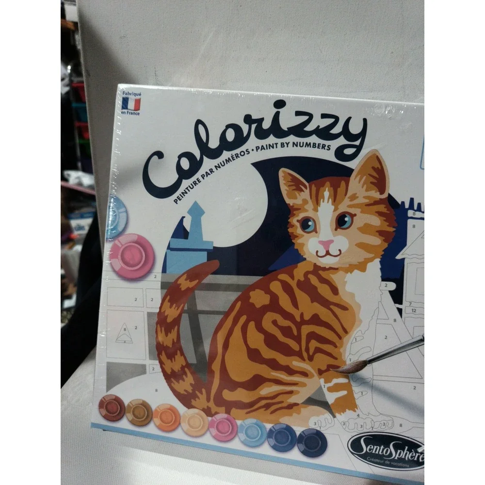 Sentosphere Colorizzy Cats Paint By Number Kit